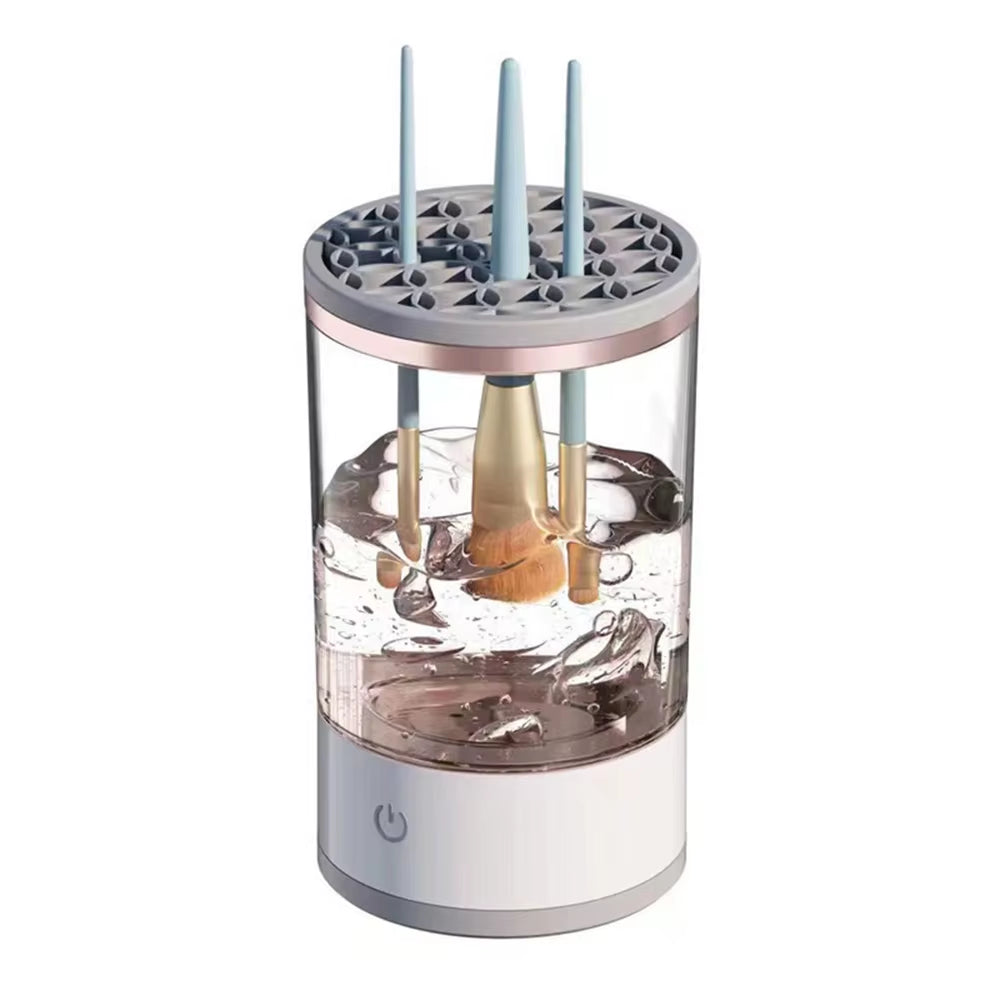 Transform Your Makeup Routine with the Automatic Rotating Makeup Brush Cleaner - Effortless One-Click Deep Cleaning for All Brush Types