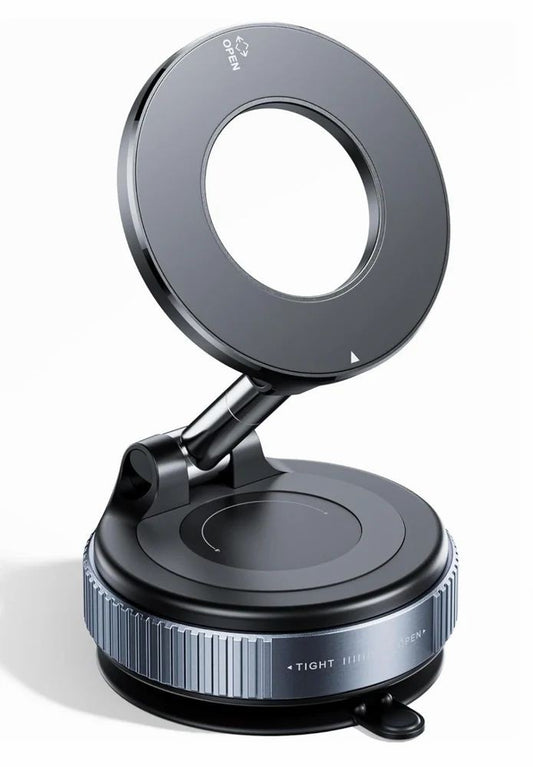 Revolutionary Magnetic Suction Cup Phone Holder - 360° Adjustable, Compact & Portable for All Smartphones - Perfect Car Mount Solution!