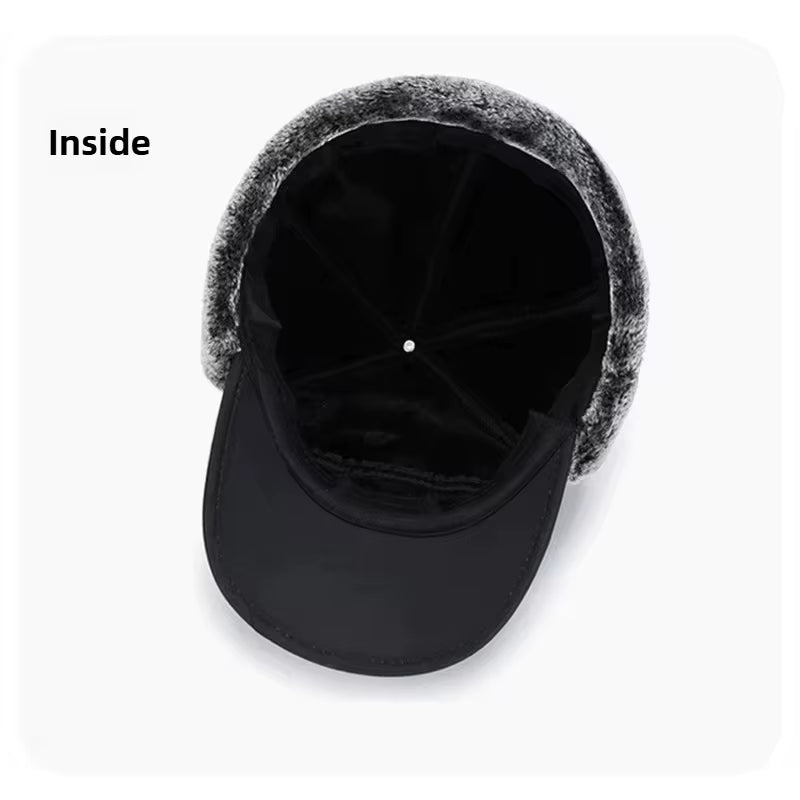 2025 Winter Thickened Faux Fur Baseball Hat for Men and Women - Ideal for Cycling, Skiing, and Outdoor Activities in Extreme Cold