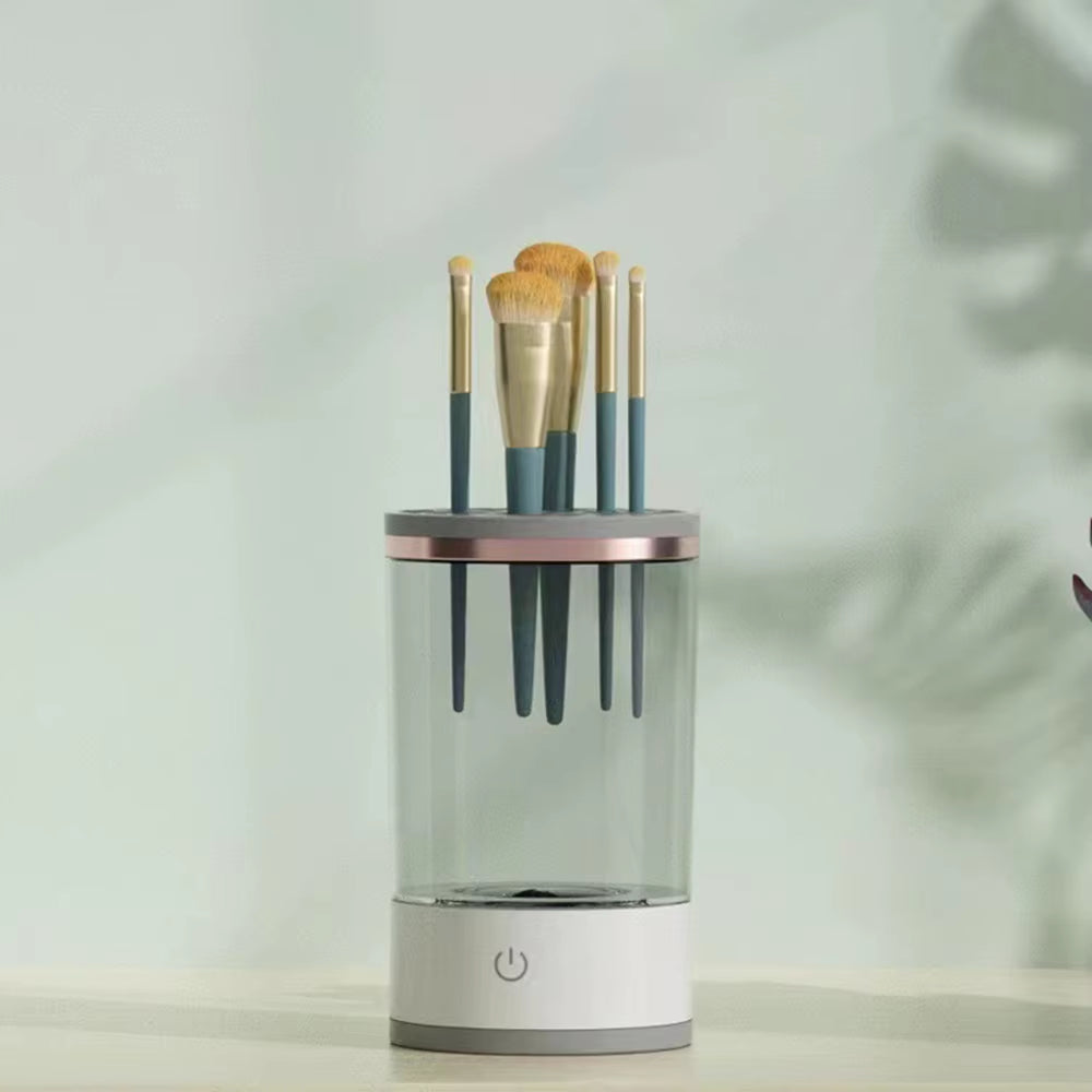 Transform Your Makeup Routine with the Automatic Rotating Makeup Brush Cleaner - Effortless One-Click Deep Cleaning for All Brush Types