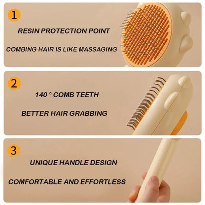 Pet Grooming Needle Brush - Magic Massage Comb for Cats and Dogs