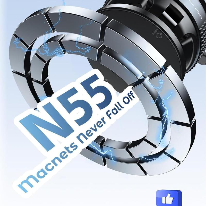 Revolutionary Magnetic Suction Cup Phone Holder - 360° Adjustable, Compact & Portable for All Smartphones - Perfect Car Mount Solution!